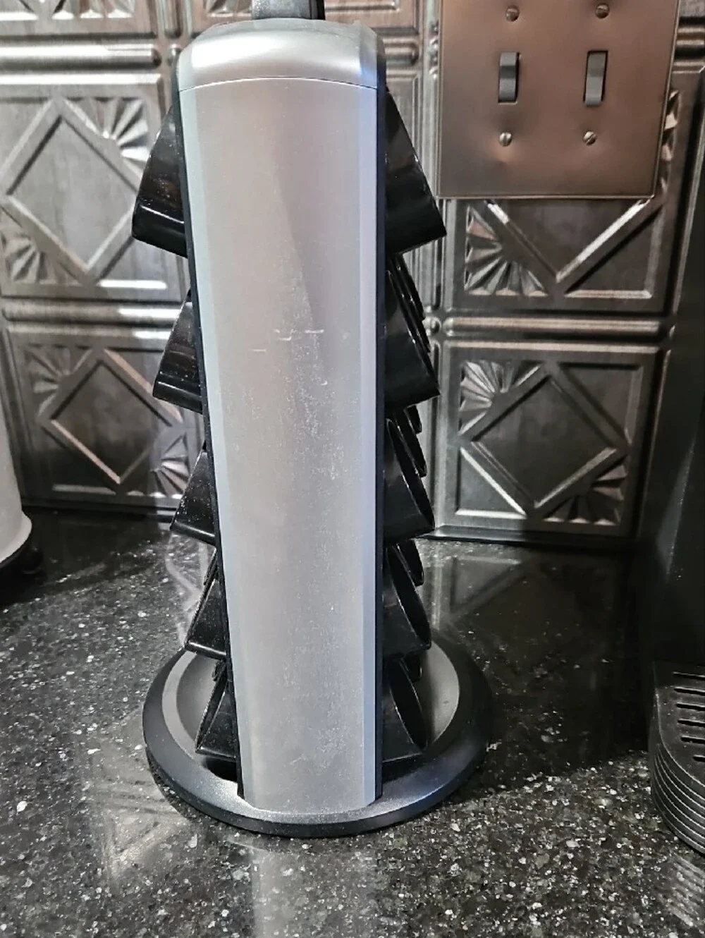 Keurig Black & Silver Rotating K-Cup Carousel Holder